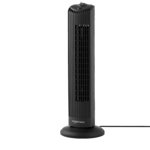 Amazon Basics 28" Tower Fan for Home with 3 Speed Options and 60° Oscillation