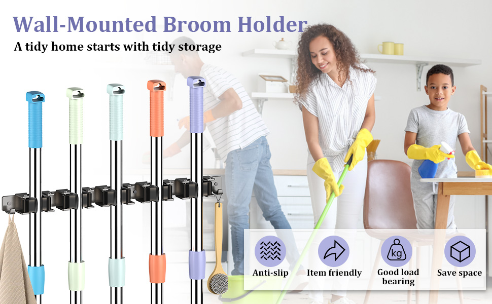 Features of Broom Holder