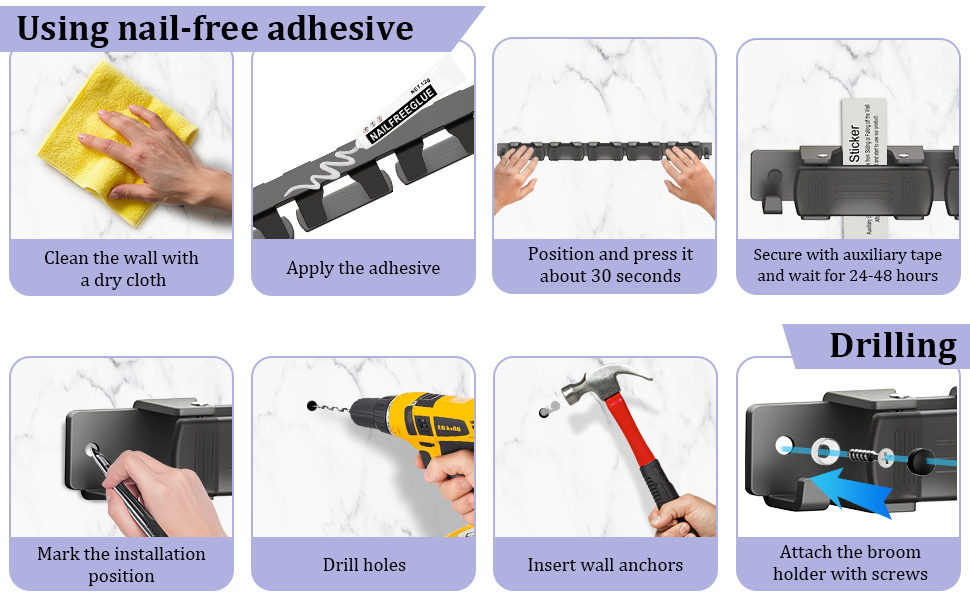 Stainless Steel Broom Holder