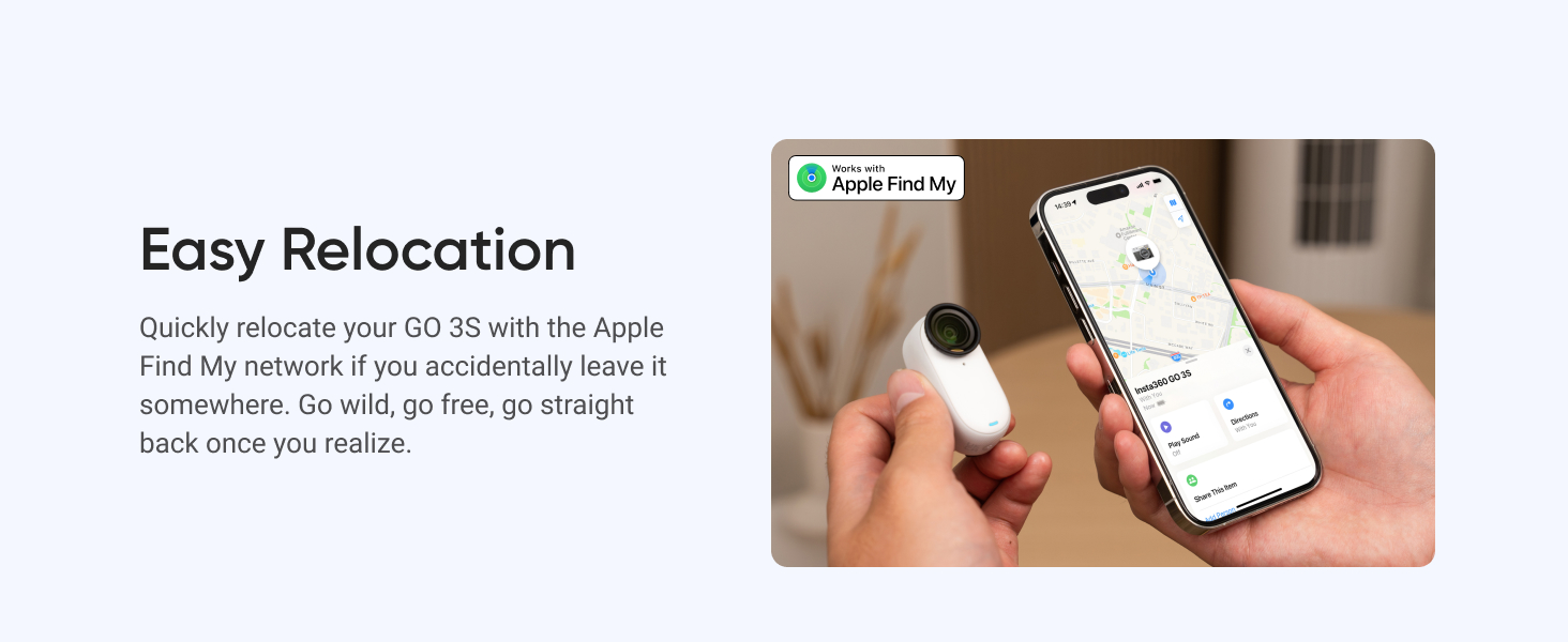 Easy relocation with find my