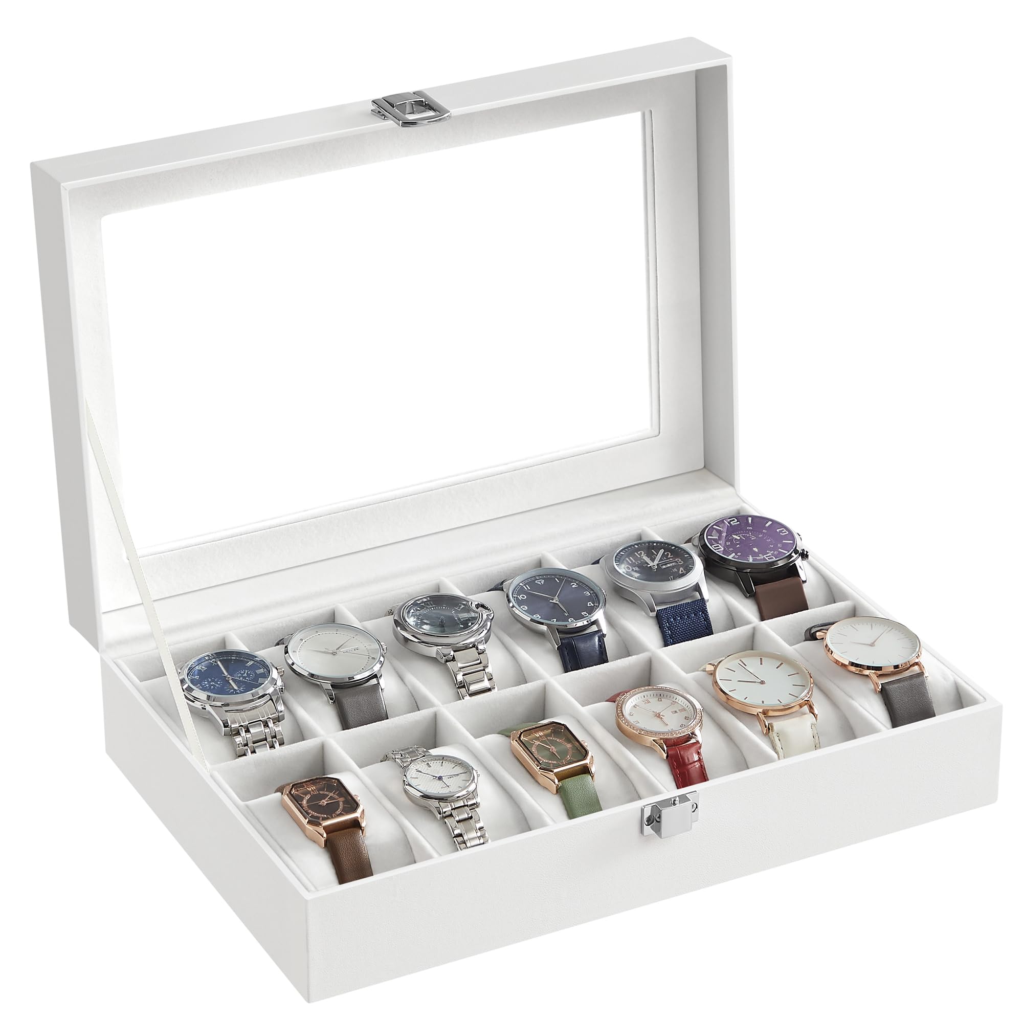 SONGMICS 12-Slot Watch Box