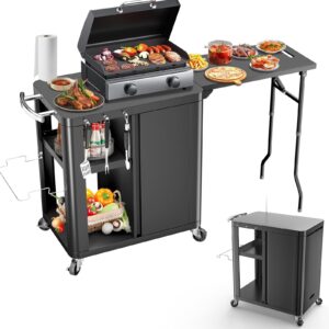 56.3"x14.6"x35" Grill Cart