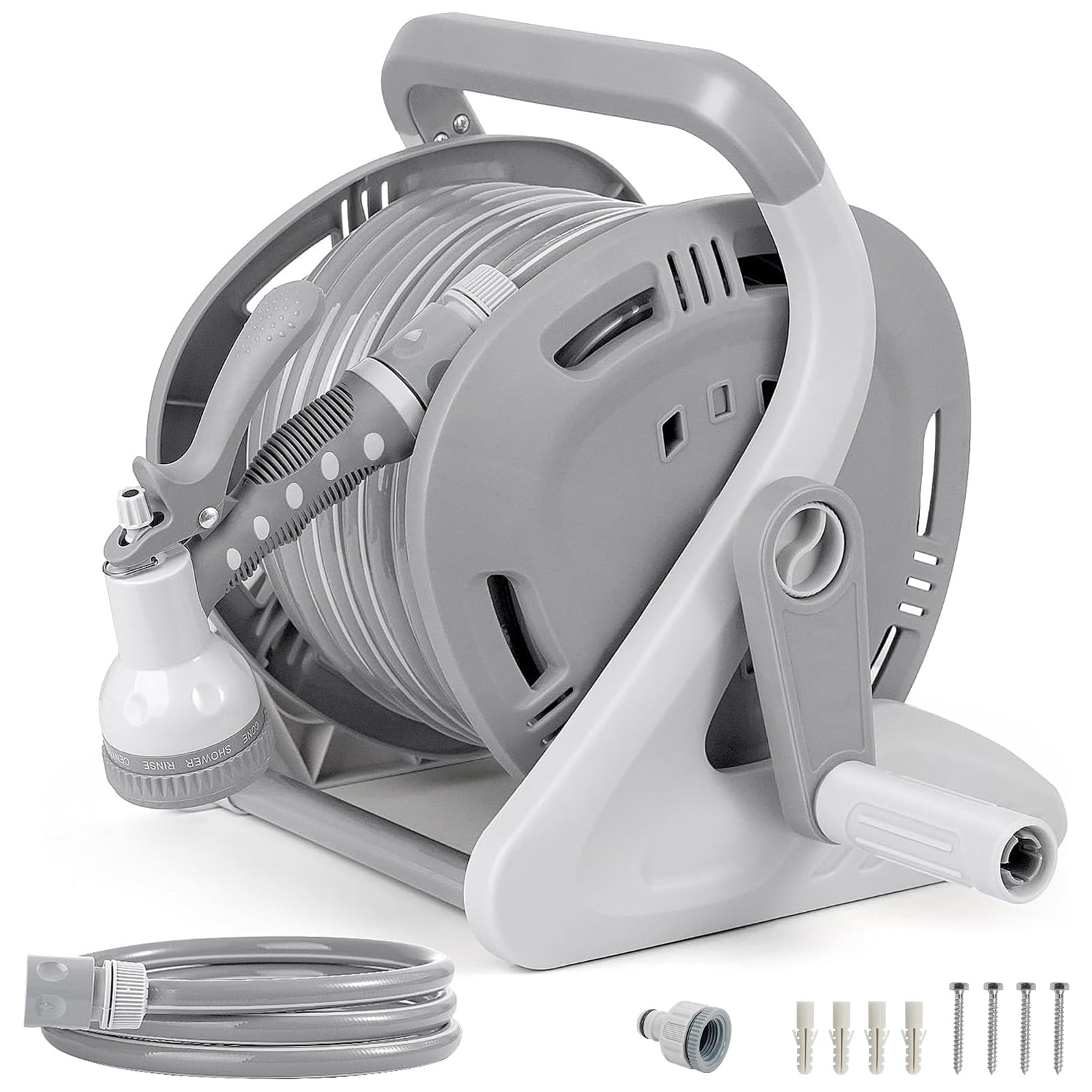 FLORA GUARD Garden Wall Mounted Hose Reel 20+2m
