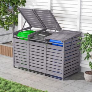 Wheelie Bin Storage 3 Bin Storage for Wheelie Bins