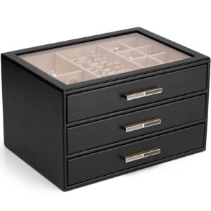 Vlando Jewellery Box with Glass Lid