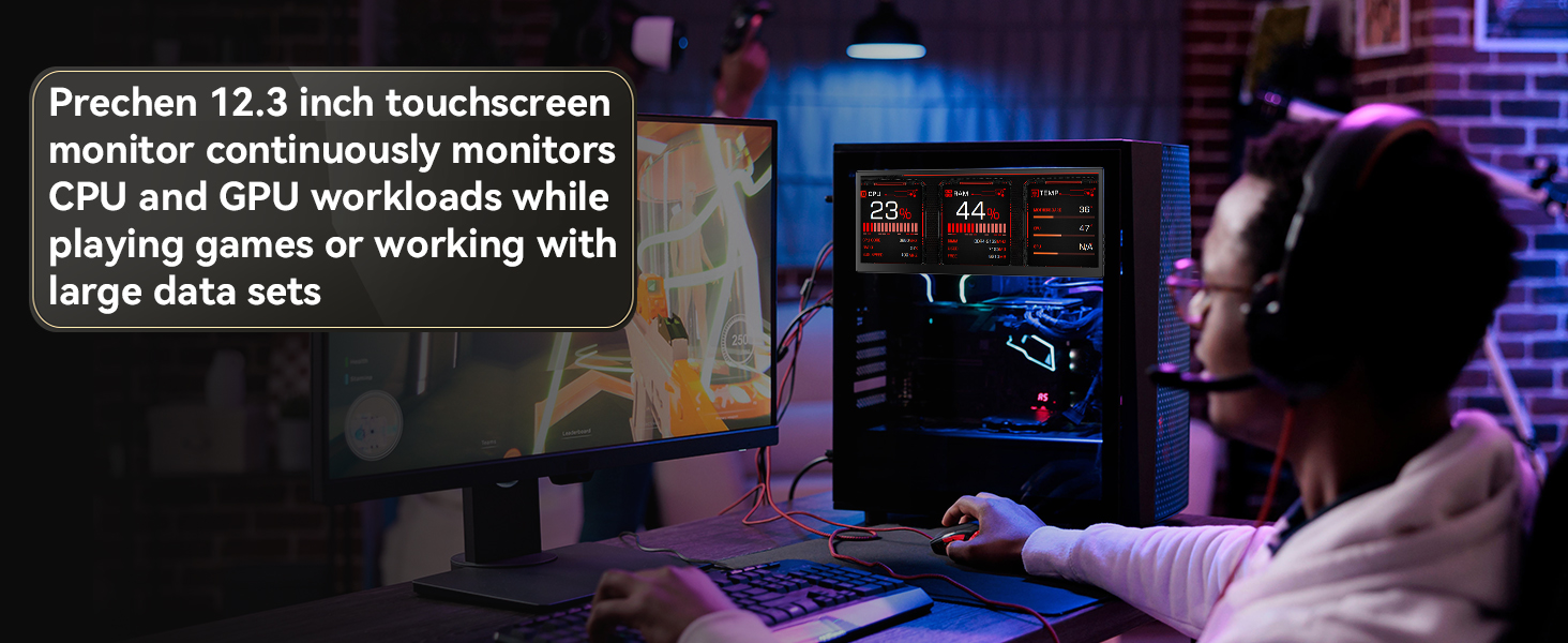 12.3 inch touchscreen monitor