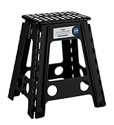 MY DIY 17 Inch Folding Step Stool Lightweight Heavy Duty Strong Plastic Stool For Kids & Adults W...