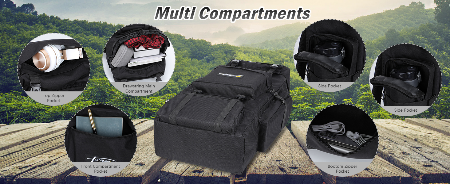70L Waterproof Hiking Camping Backpack