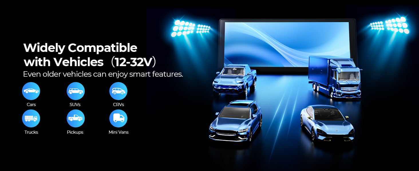 car play screen for car