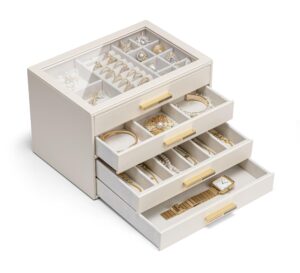 Vlando Jewellery Box with Glass Lid