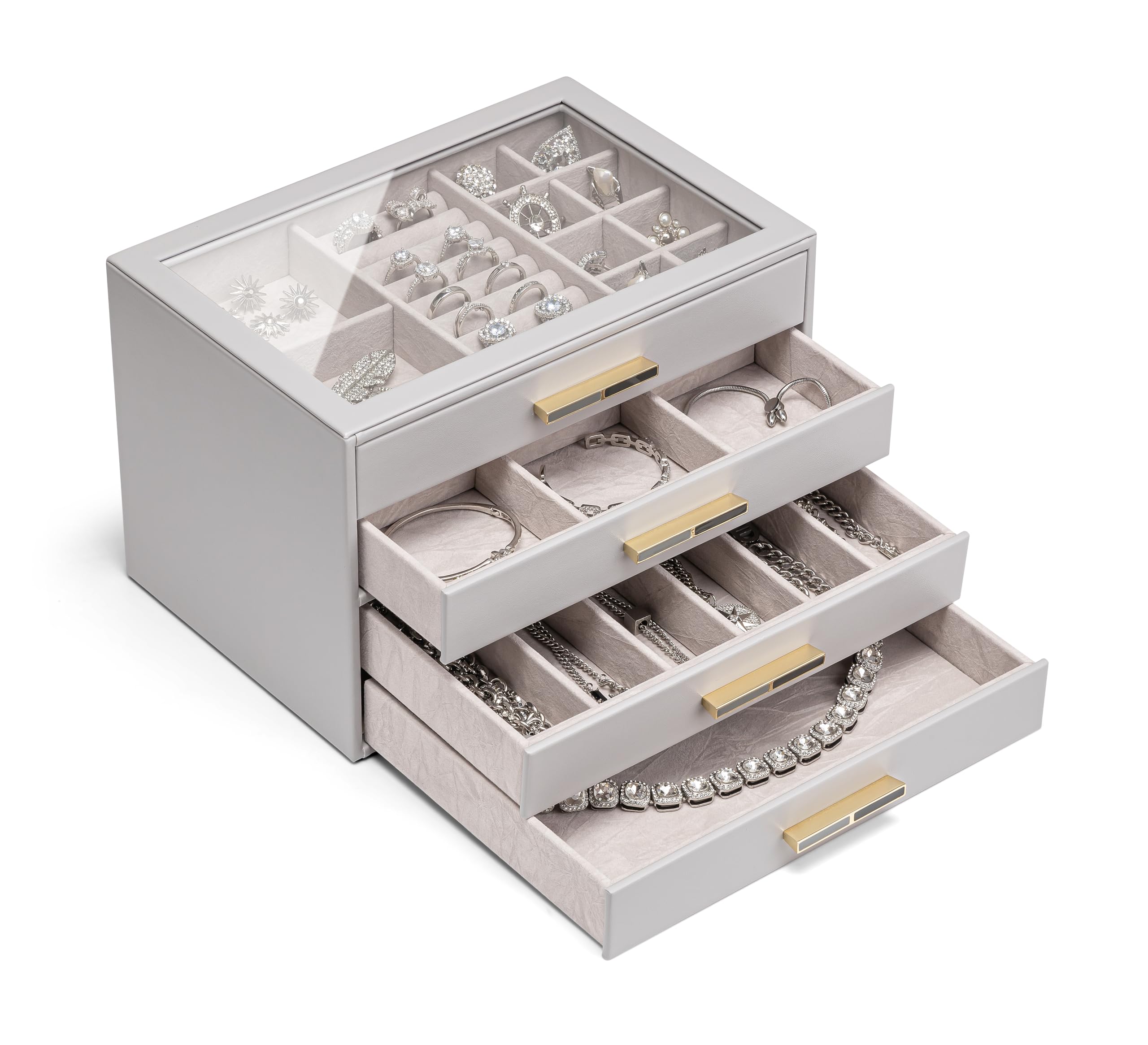 Vlando Jewellery Box with Glass Lid