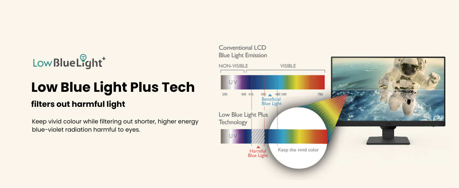 benq home monitor gw2490e with exclusive eye-care tech low blue light plus for keeping vivid colors