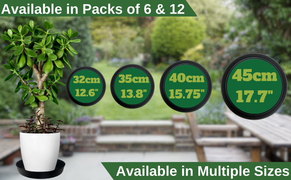 LBS, LBS Horticultural, Plant Saucer, Outdoor, Indoor, Saucer Packs, Six pack, Twelve Pack, Saucers