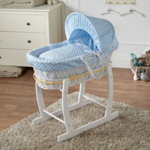 For Your Little One Wicker Moses Basket with Rocking Stand