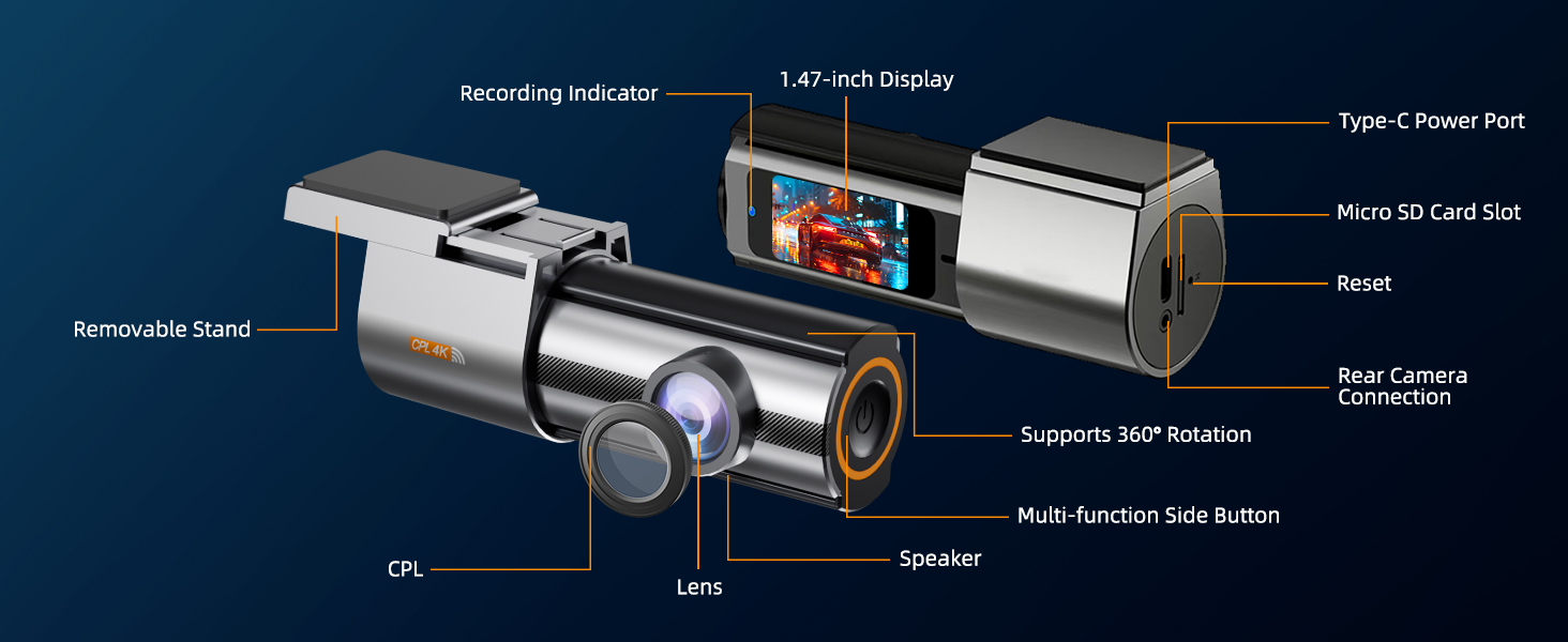 Front dash cam
