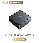 MINISFORUM Venus Series UM773 Lite Mini PC AMD Ryzen 7 7735HS up to 4.75GHz 32GB DDR5 1TB PCIe4.0...