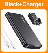 ENEGON 2-Pack Portable Charger Power Bank 10000mAh, The Phone Charger Battery with USB C Input an...