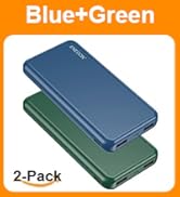 ENEGON 2-Pack Portable Charger Power Bank 10000mAh, The Phone Charger Battery with USB C in&Out a...