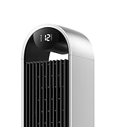Dreo 25dB Smart Silent Tower Fan, Upgrated DC 9 Speeds Utral-Quiet Floor Fan, 90° Oscillating Bla...