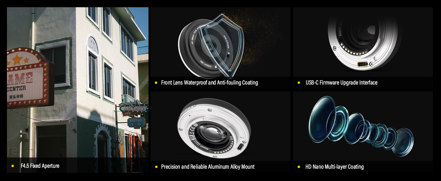 VILTROX 28mm F4.5 XF Autofocus Lenses for Fuji X Mount Camera Lenses