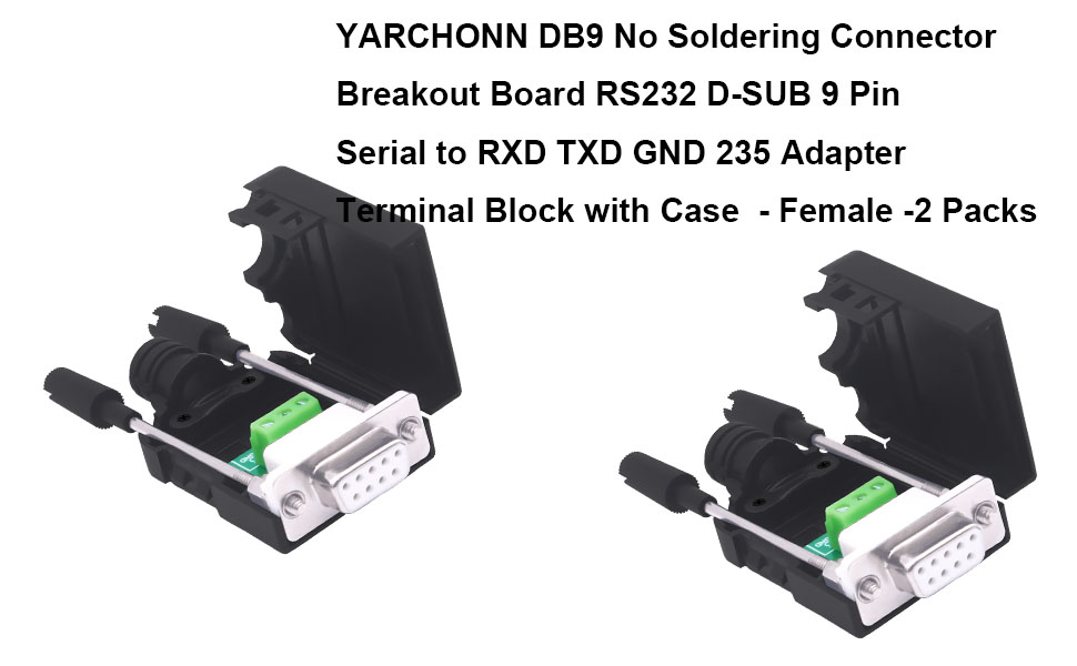 DB9 Solderless Connector 235 Female Adapter