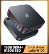 NiPoGi E3B Mini PC Windows 11 Pro AMD Ryzen 5 7430U(up to 4.3GHz 6C/12T) 32GB DDR4 512GB M.2 SSD ...