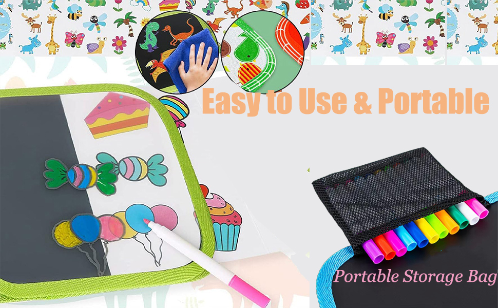 Portable Erasable Graffiti Drawing Book