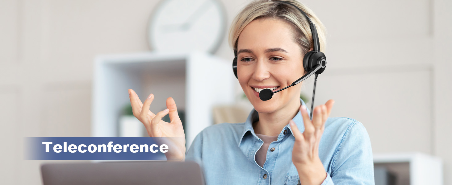 USB Headset with Microphone for PC Laptop