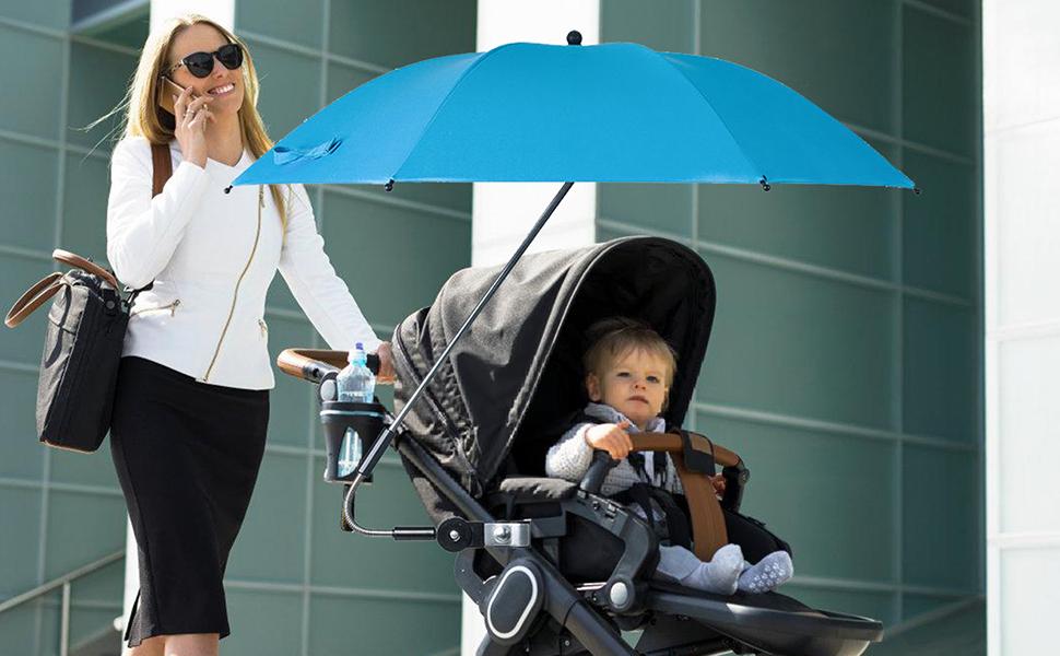 Umbrella for Stroller with Clamp