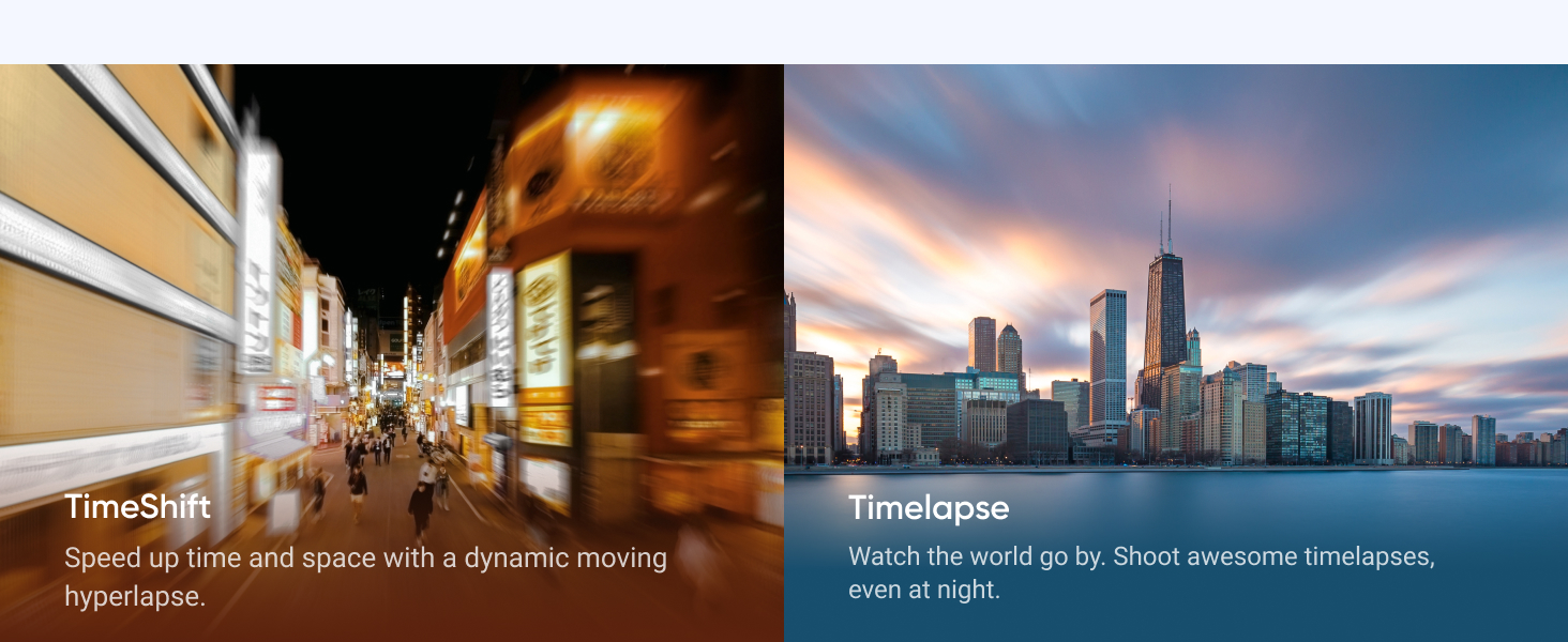 get creative with timeshift and timelapse