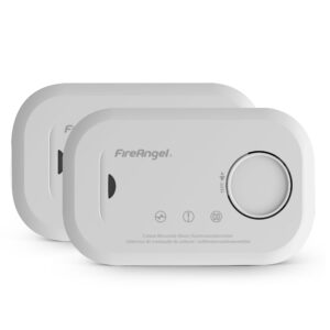 FireAngel Carbon Monoxide Alarm and Detector - FA6813 10-Year Sensor Life CO Alarm for Home w/Batteries - Travel