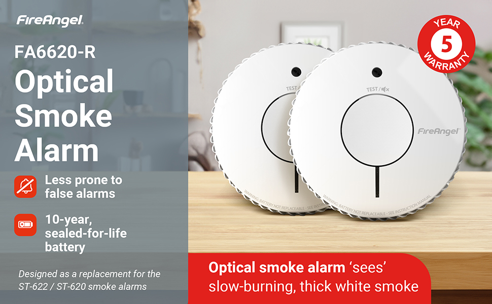 FireAngel Optical Smoke Alarm FA6620