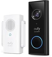 eufy Security Video Doorbell Camera Wireless C31, 2K FHD, Dual Power Options, Live Video Call, Ea...