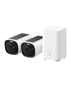 eufy Security eufyCam E40 2-Cam Kit (HomeBase 2) Solar Security Camera Outdoor Wireless