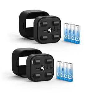 2 Pack Battery Expansion Pack Compatible with Blink Outdoor 4 Intelligent Security Camera (8 AA Lithium Batteries + 2 x Waterproof Silicone Cases Included)