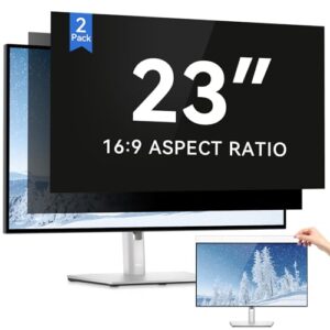 IPROKKO [2 Pack 23 Inch Computer Privacy Screen Filter