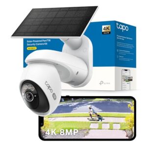 Tapo C660 KIT 4K 8MP Solar-Powered Pan/Tilt Security Camera