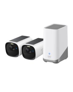 eufy Security eufyCam E40 2-Cam Kit (HomeBase S380) Solar Security Camera Outdoor Wireless