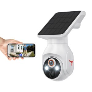 Novaquill 1080p WiFi Security Camera with Solar Panel