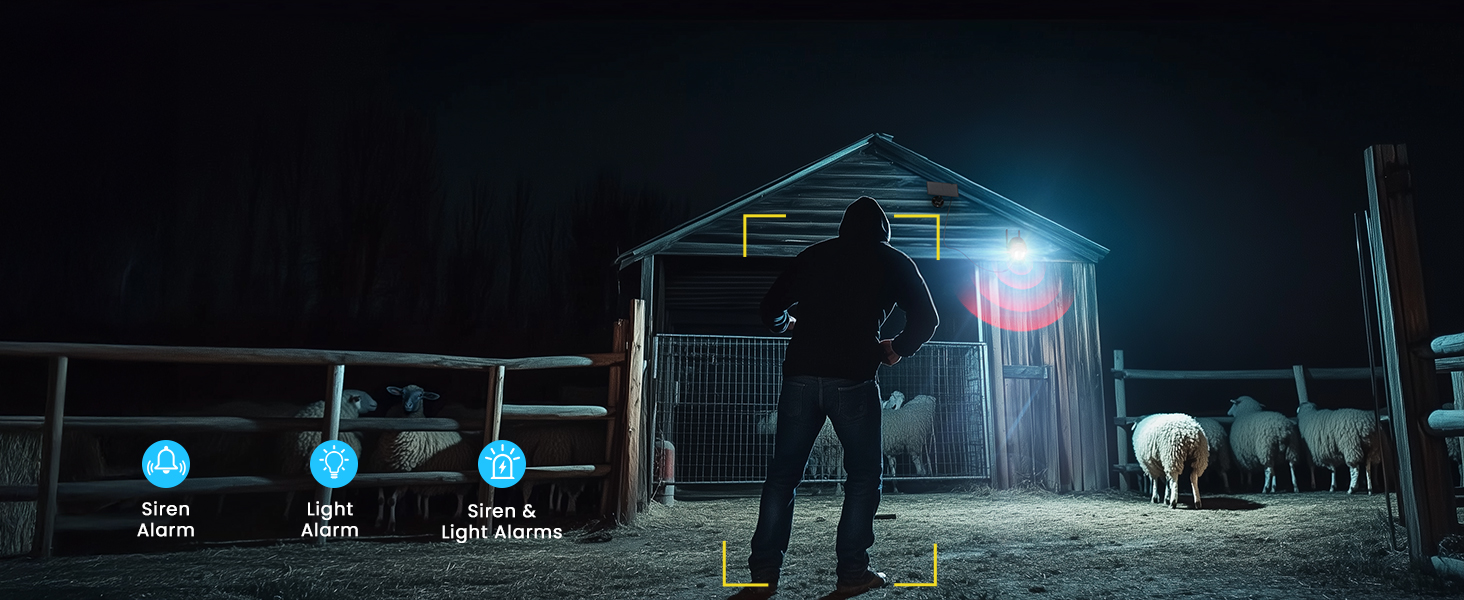 4G LTE Cellular Solar Security Camera Outdoor with SIM Card No WiFi 2K Battery Wireless CCTV