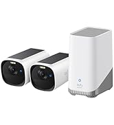 eufy Security eufyCam E40 2-Cam Kit (HomeBase 2) Solar Security Camera Outdoor Wireless, 2K Resol...
