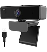 Nuroum V11 2K Webcam for PC, with Noise-Cancelling Microphone & Privacy Cover, 90° Wide Angle 108...