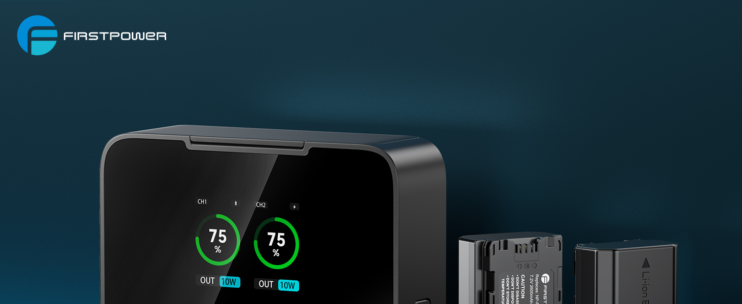 Digital device display showing two circular gauges with percentage readings on a black background.