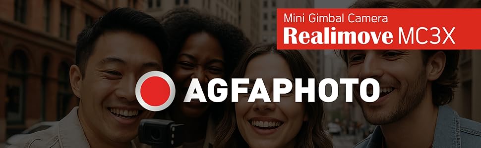 Agfa Photo, Action Camera, Realimove MC3X, Vlogging camera, Camera for vlogging, 4K Camera
