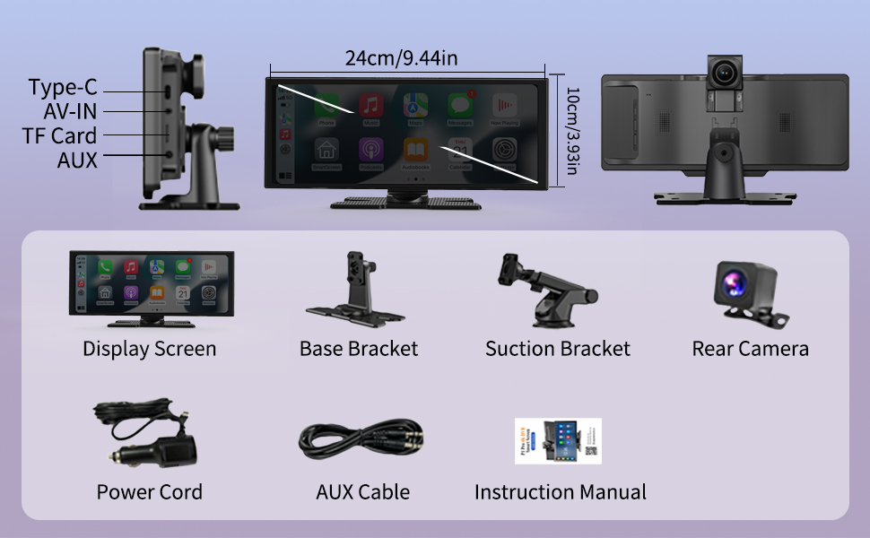 Text reads '1080P Rear Camera Working'. Technical diagram or demonstration images showing camera installation or setup details.