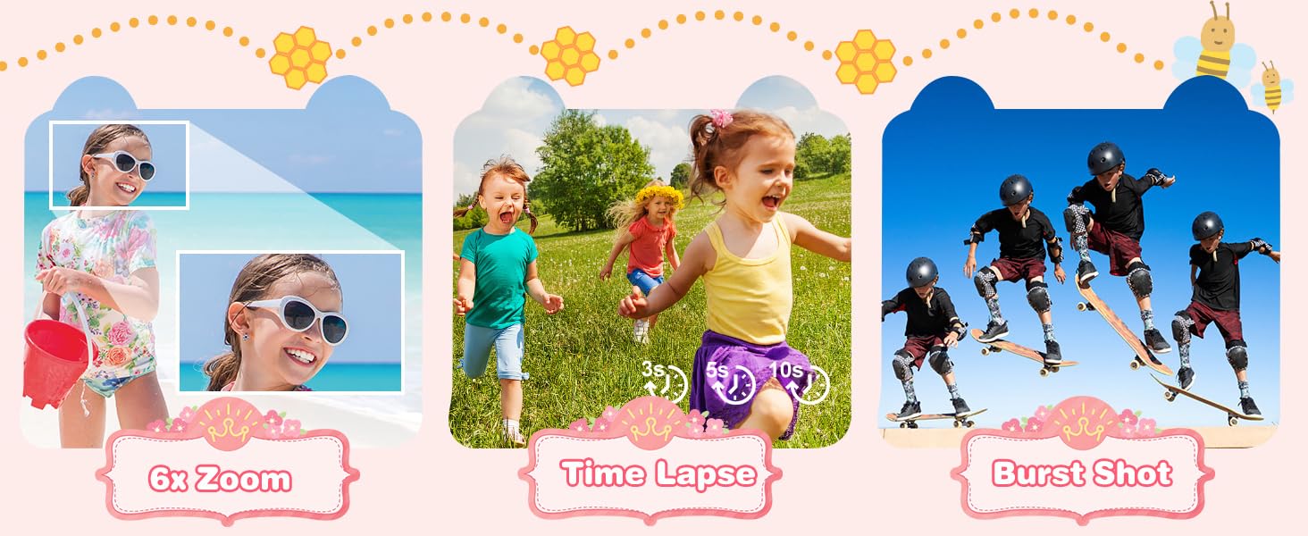 Text reads 'Various Artistic Filters and Frames'. Display grid showing multiple photo filter effects and decorative frame options in colorful designs.
