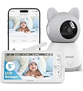 Baby Monitor with 2 Cameras 1080P, Night Vsion Baby Camera with 5