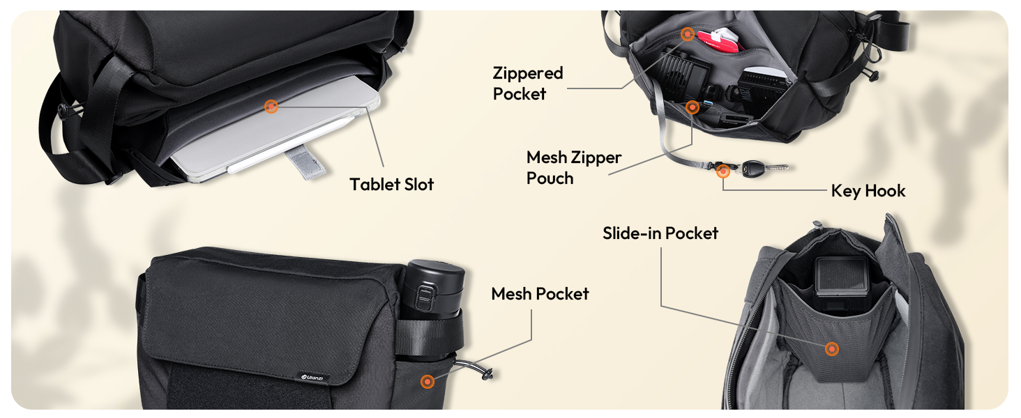 Camera Bag, SLR/DSLR Small Camera Bag Professional, Waterproof Camera Shoulder Bag