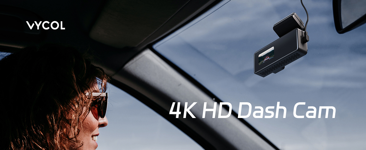 a car window with a sign that says 4k hd