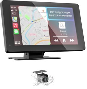 7" Wireless Portable Car Play Screen for Apple CarPlay & Android Auto